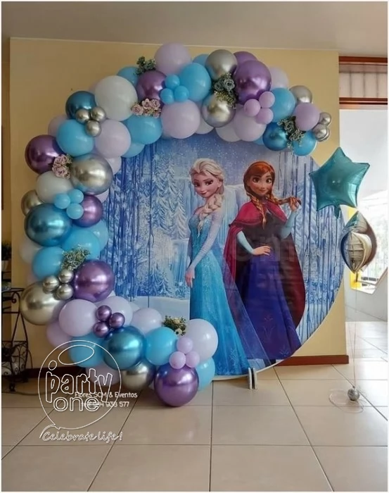 birthday Frozen Theme Balloon Decor